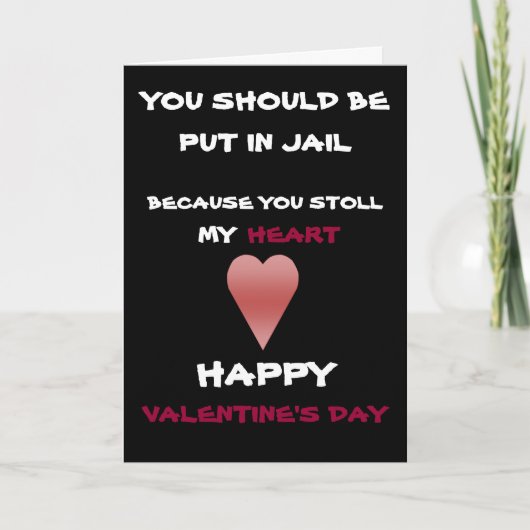 HET HART, ZOU U MOETEN ZIJN, GEZET IN GEVANGENIS, FEESTDAGEN KAART (Voorkant)