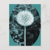 Het hartbloem van Herz blume Briefkaart (Voorkant)