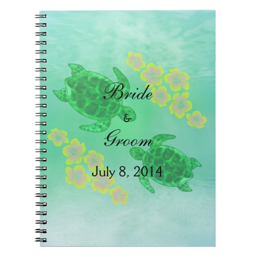 Het Hawaiiaanse Boek van de Gast van het Huwelijk Notitieboek (Voorkant)