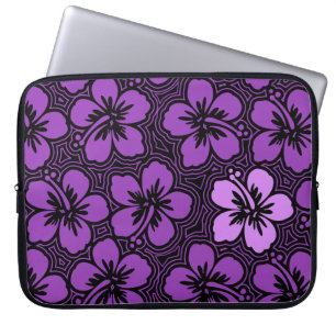Het Hawaiiaanse Neopreen Wetsuit van de Hibiscus Laptop Sleeve