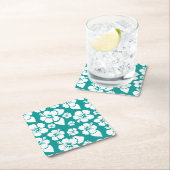 Het Hawaiiaanse Patroon van de Bloem van de Kartonnen Onderzetters (Insitu)