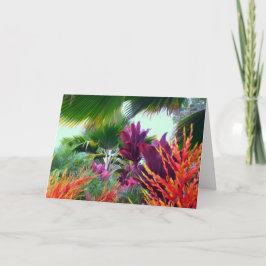 Het Hawaiiaanse Tropische Thema van Kerstmis Feestdagen Kaart