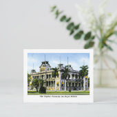 Het Hawaiin Capitol, vroeger het Royal Palace Briefkaart (Staand voorkant)