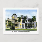 Het Hawaiin Capitol, vroeger het Royal Palace Briefkaart (Voorkant)