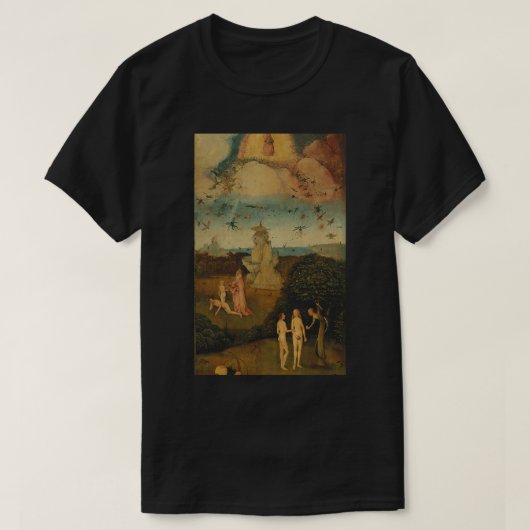 Het Haywain-drieluik Beroemd schilderij van Bosch T-shirt (Design voorkant)