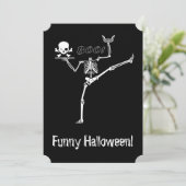 Het headless Dansende Skelet Kaart (Staand voorkant)