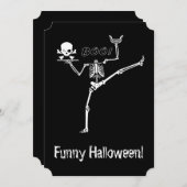 Het headless Dansende Skelet Kaart (Voorkant / Achterkant)