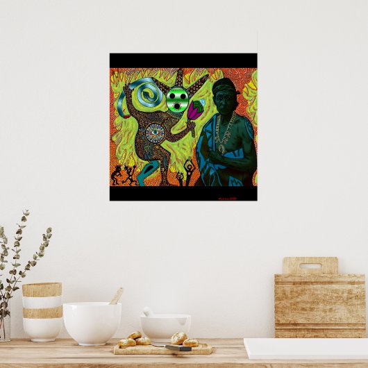 Het Healing van het Peyote (poster) Poster (Keuken)