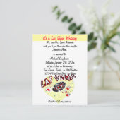 Het heart van het hedendaagse Las Vegas Wedding Kaart (Staand voorkant)