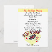 Het heart van het hedendaagse Las Vegas Wedding Kaart (Voorkant / Achterkant)