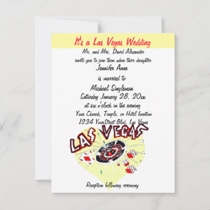 Het heart van het hedendaagse Las Vegas Wedding Kaart