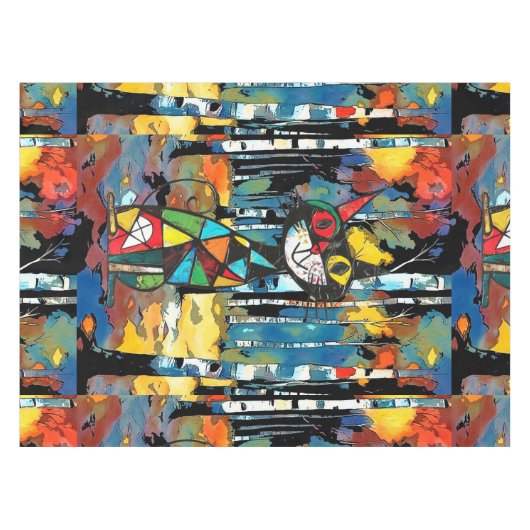 Het hebben van een Abstract soort dag tafelkleed (Voorkant (Horizontaal))