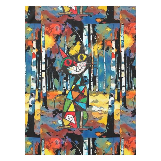 Het hebben van een Abstract soort dag tafelkleed (Voorkant)