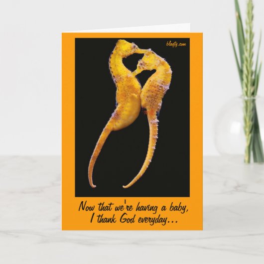 Het hebben van een baby kaart (Voorkant)