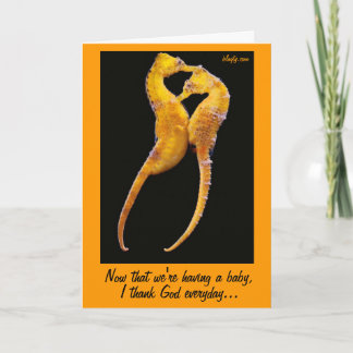 Het hebben van een baby kaart