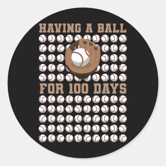 Het hebben van een BYLL voor 100 Day of School 100 Ronde Sticker (Voorkant)