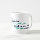 Het hebben van een Gay Child LGBT Love Pride Ouder Koffiemok (Voorkant rechts)