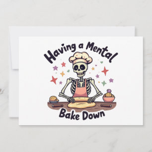 Het hebben van een Mental Bake Down Stressed, Bles Kaart