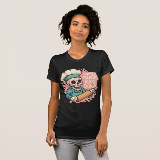 Het hebben van een mentale Bake Down Sugar Skull-F T-shirt (Voorkant volledig)