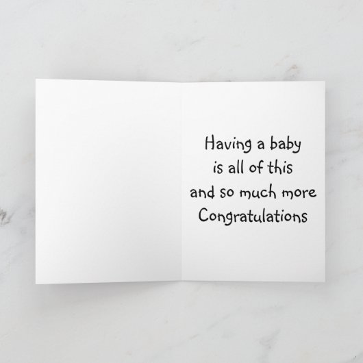 HET HEBBEN VAN EEN NIEUWE BABY MAAKT VERLIES STRON KAART (Binnen)