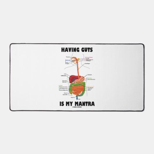 Het hebben van lef is mijn mantra spijsverteringss bureaumat (Voorkant)