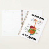 Het hebben van lef is mijn mantra spijsverteringss planner (Display)