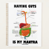 Het hebben van lef is mijn mantra spijsverteringss planner (Voorkant)