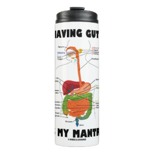 Het hebben van lef is mijn mantra spijsverteringss thermosbeker