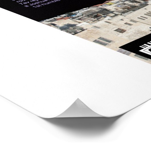 Het Hebreeuwse Alfabet Poster (Hoek)