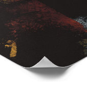 Het hedendaagse Abstracte Kunstgezicht Poster (Hoek)