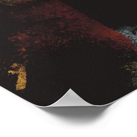 Het hedendaagse Abstracte Kunstgezicht Poster (Hoek)