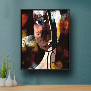 Het hedendaagse Abstracte Kunstgezicht Poster