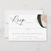 Het hedendaagse Abstracte Maalkeuzeweddenschap RSVP Kaartje (Voorkant)