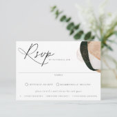 Het hedendaagse Abstracte Maalkeuzeweddenschap RSVP Kaartje (Staand voorkant)