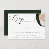 Het hedendaagse Abstracte Maalkeuzeweddenschap RSVP Kaartje (Voorkant / Achterkant)