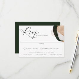 Het hedendaagse Abstracte Maalkeuzeweddenschap RSVP Kaartje