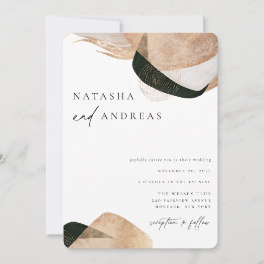 Het hedendaagse Abstracte Weddenschap Kaart (Voorkant)