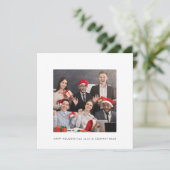 Het hedendaagse bedrijf Foto Business Holiday Squa Feestdagenkaart (Staand voorkant)