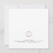 Het hedendaagse bedrijf Foto Business Holiday Squa Feestdagenkaart (Achterkant)