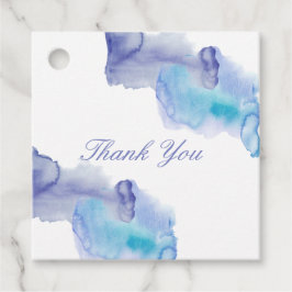 Het hedendaagse blauwe huwelijk bedankt voor de ta bedankjes labels