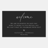 Het hedendaagse conservatoire Welkom Rechthoekige Sticker (Voorkant)