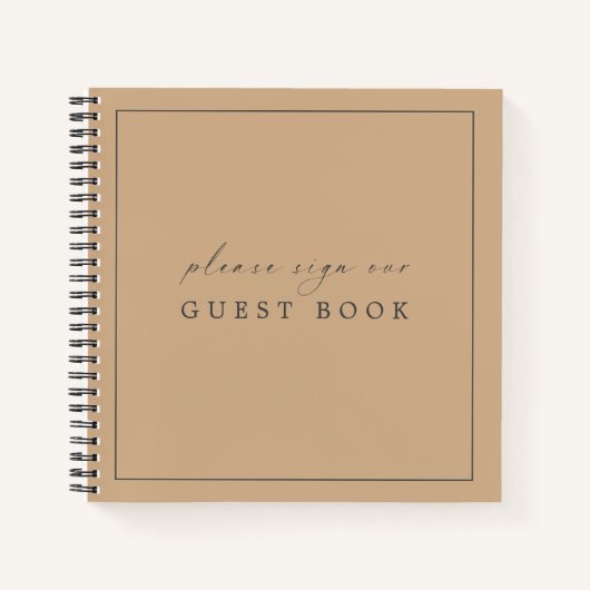 Het hedendaagse Elegant Guest Book for Weddings Notitieboek (Voorkant)