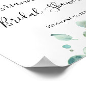 Het hedendaagse EucalyptusVrijgezellenfeest Welkom Poster (Hoek)