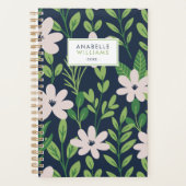 Het hedendaagse Floral Pattern Gepersonaliseerd Planner (Voorkant)