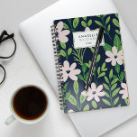 Het hedendaagse Floral Pattern Gepersonaliseerd Planner<br><div class="desc">Tijdelijk ontwerp van het Floral-patroon.</div>