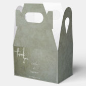 Het hedendaagse gouden ras Faux Suede Paint Weddin Bedankdoosjes (Geopend)