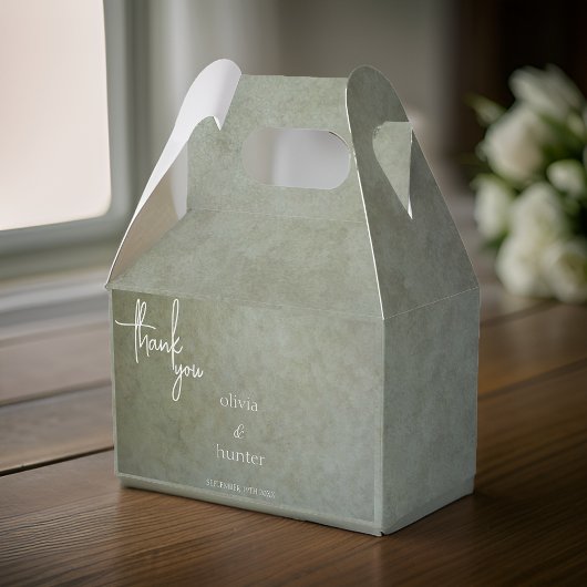 Het hedendaagse gouden ras Faux Suede Paint Weddin Bedankdoosjes