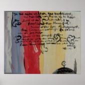 Het hedendaagse islamitische moderne kunstschilder poster (Voorkant)