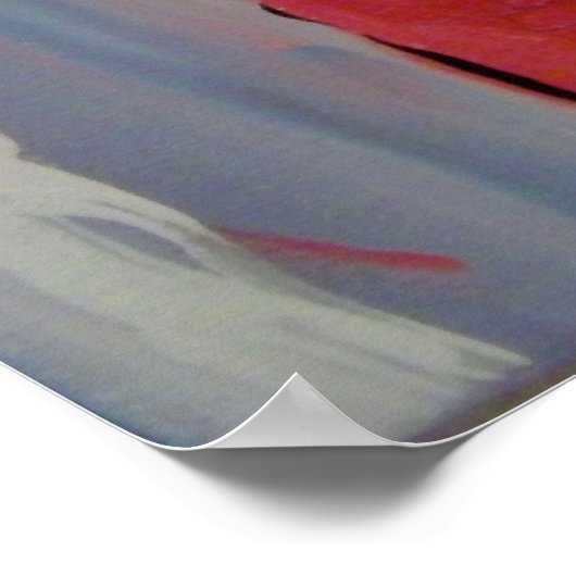 Het hedendaagse islamitische moderne kunstschilder poster (Hoek)