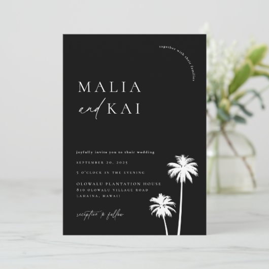 Het hedendaagse Kaastal bruiloft Kaart (Staand voorkant)